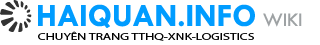 Wiki Thủ Tục Hải Quan – Logistics VN